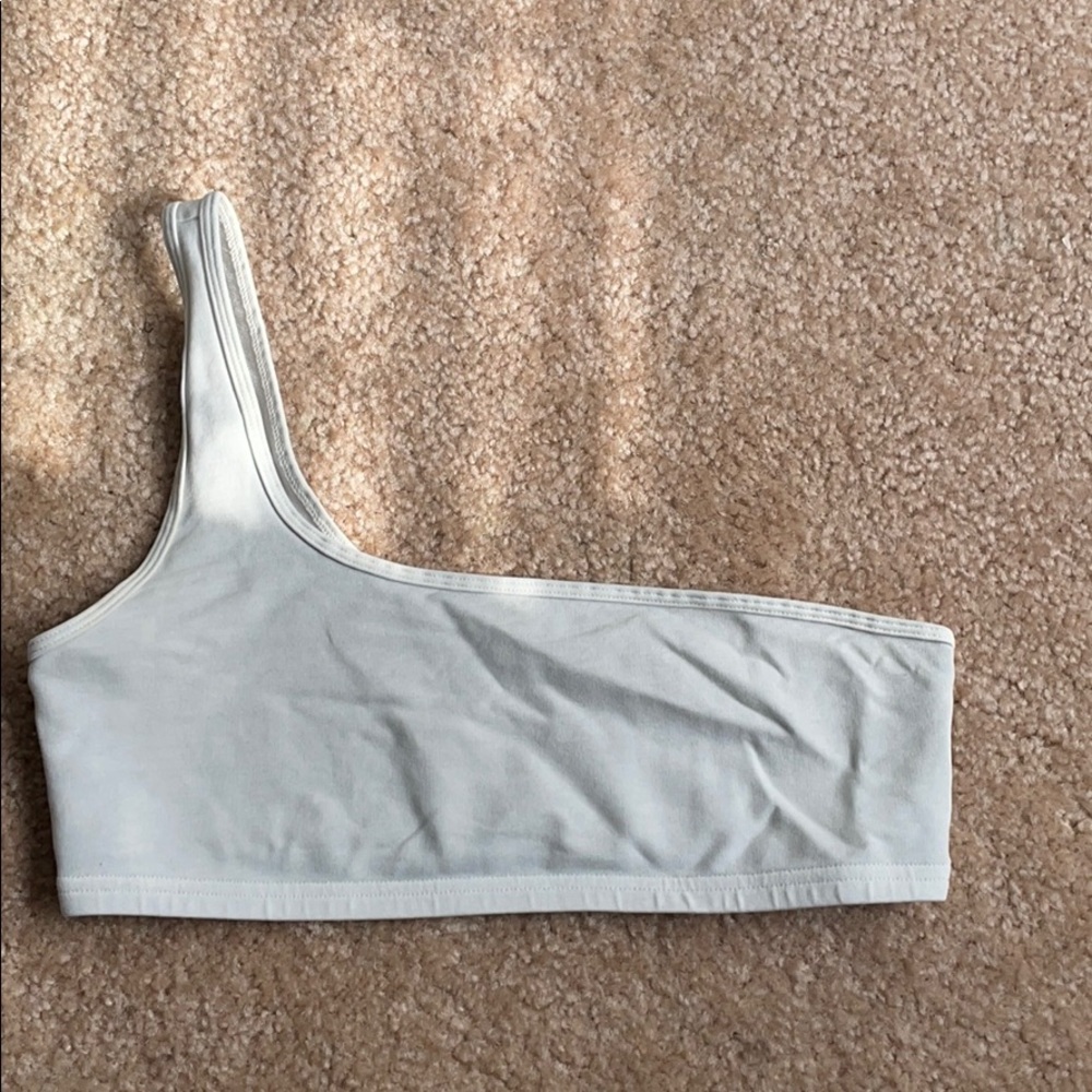 Aritzia one shoulder bra top